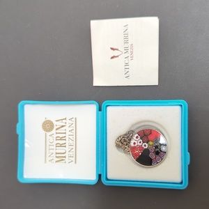 Antica Murrina Veneziana Murano Glass Pendant and 925 Chain